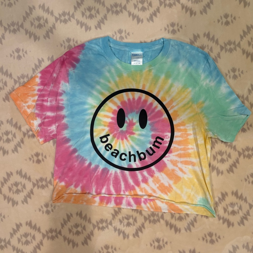 Cape Cod Beachbum Surf Co. | Tie Dye Cropped Tee | Size S
